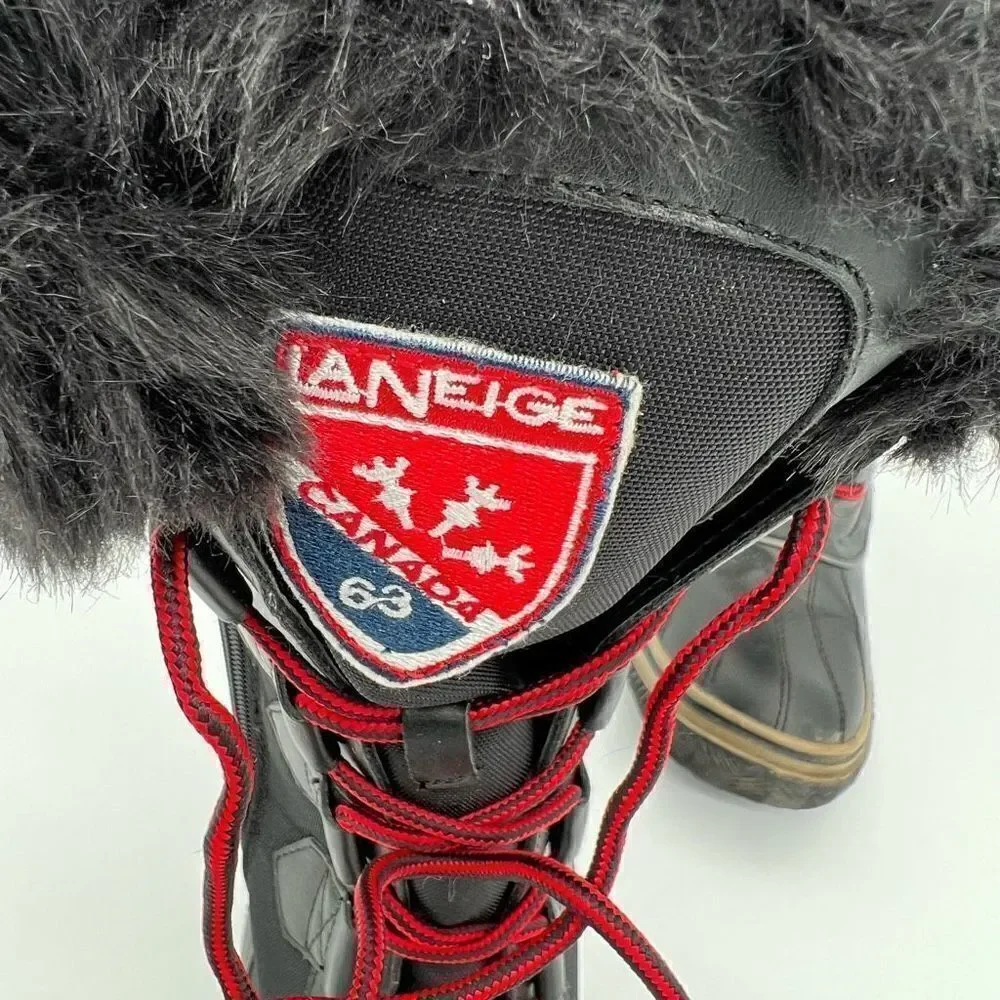 Women’s LaNeige Winter Snow Boots Black Size 9